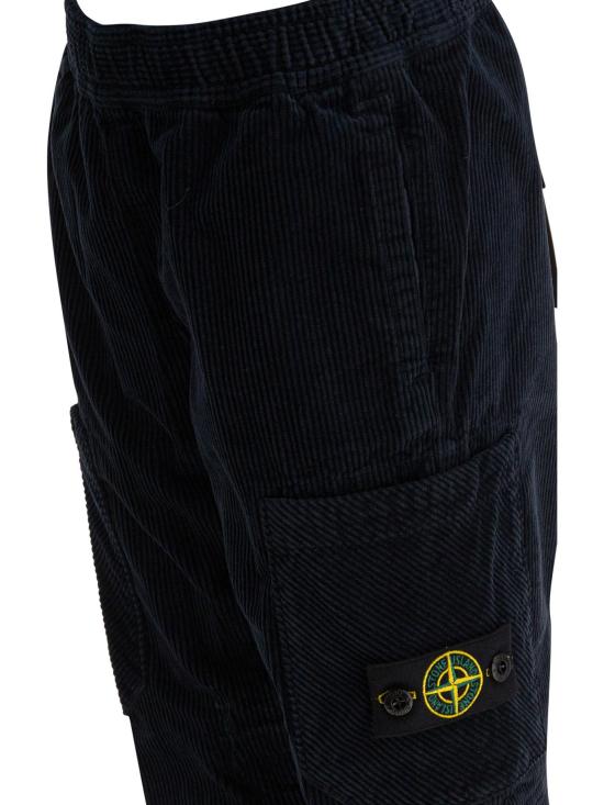 25FW [키즈] 스톤 아일랜드 스트레이트 팬츠 3100005 S0199V0020 BLUE - STONE ISLAND