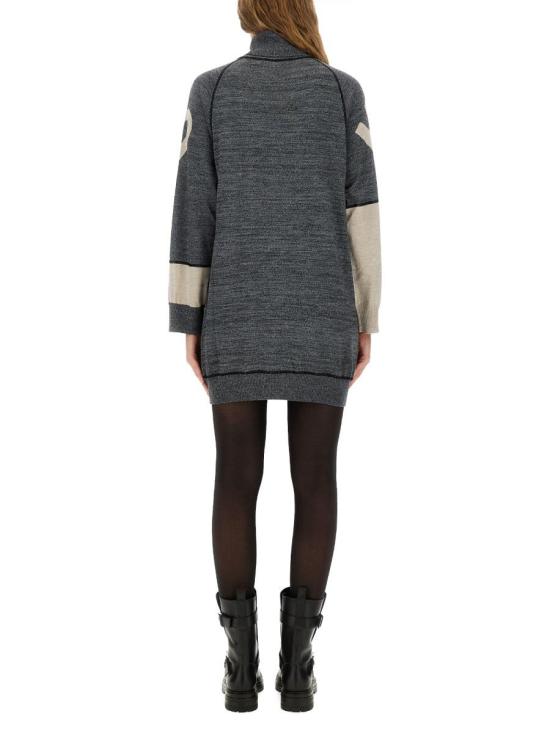 25FW 모스키노 숏 원피스 04808212 2509 GREY - MOSCHINO