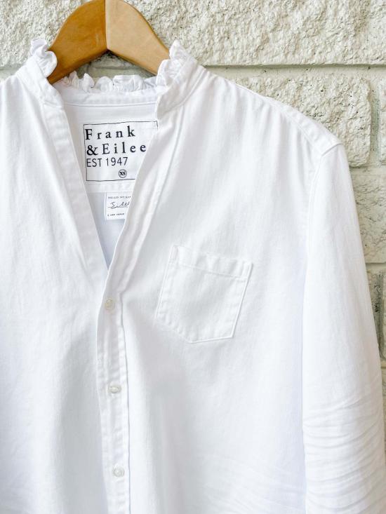 프랭크 앤 에일린 탑 프랭크 앤 아일린 릴렉스 버튼업 셔츠 화이트 - FRANK & EILEEN
