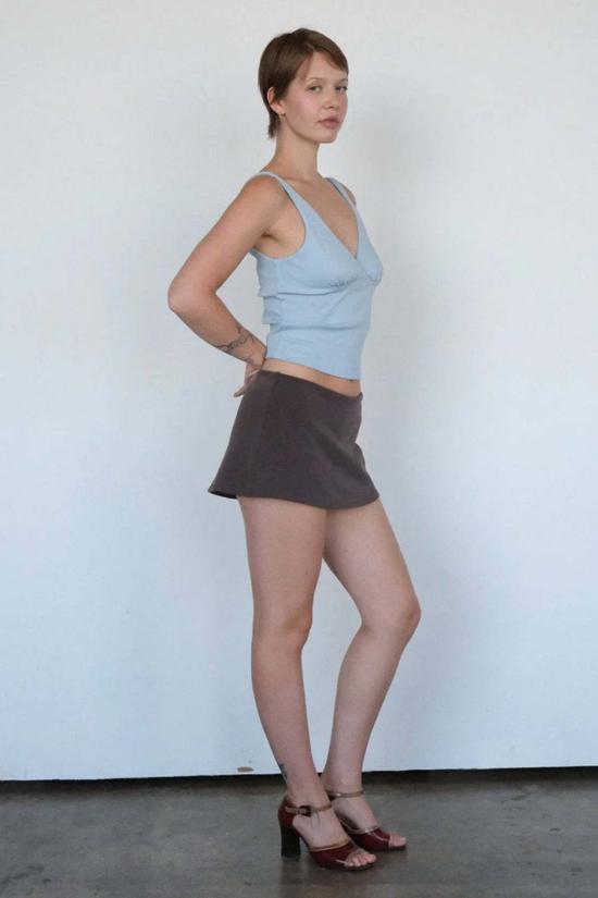  길 숏팬츠 젤 아리아 미니 스커트 그레이 - GEEL