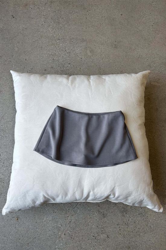  길 숏팬츠 젤 아리아 미니 스커트 그레이 - GEEL