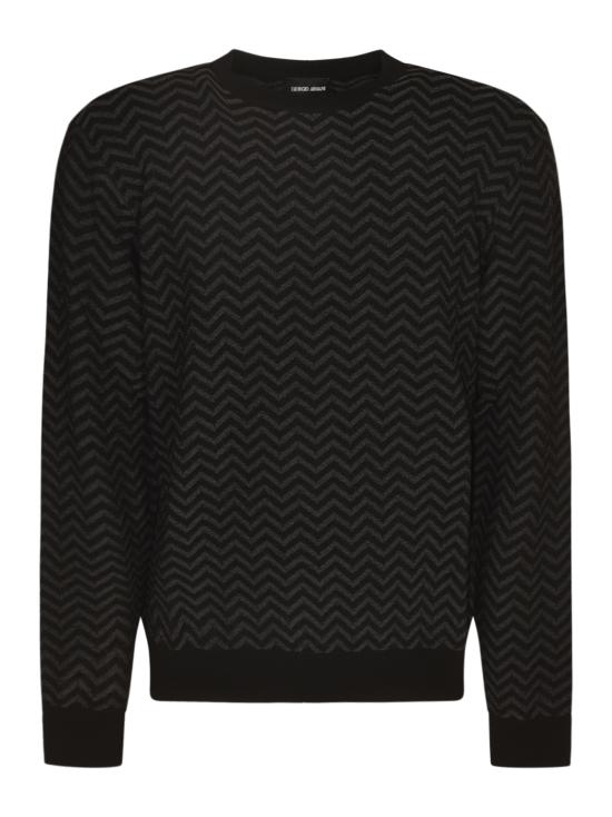 25FW 조르지오 아르마니 스웨터 GM001957AF19069 FC001 Black grey