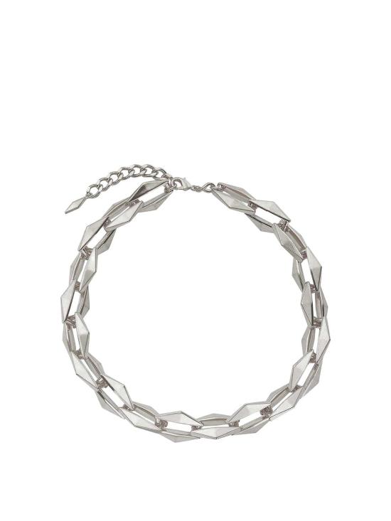 25SS 지미추 목걸이/팬던트 DIAMONDCHNNECKLACECZIANTIQUESILVER Silver