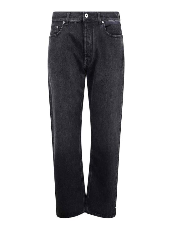 25SS 오프화이트 스트레이트 팬츠 OMYA138C99DEN0021300 Blue