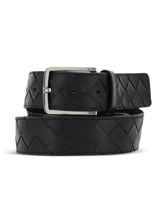 25FW 보테가베네타 인트레치아토 레더 벨트 609182V3IM18803 - BOTTEGA VENETA