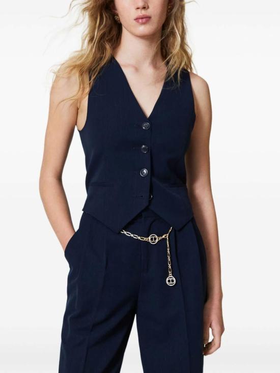 25FW 트윈셋 베스트 242TP215811763 Dark Blue - TWINSET