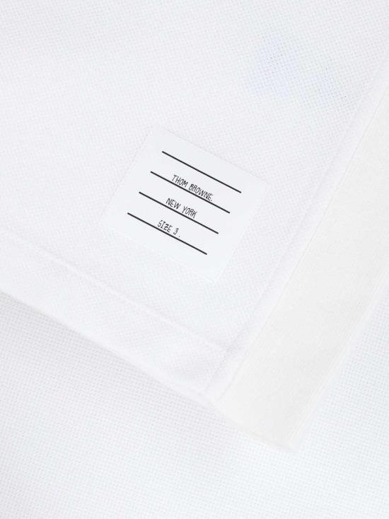 26SS 톰브라운 클래식 피케 4바 티 MJS123A00050100 White - THOM BROWNE