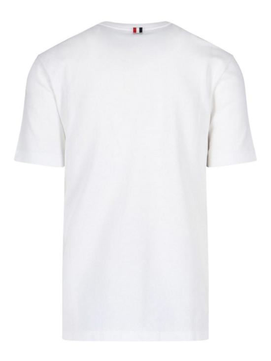 26SS 톰브라운 클래식 피케 4바 티 MJS123A00050100 White - THOM BROWNE