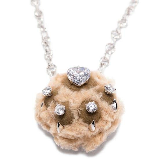 25FW 위민 목걸이/팬던트 25040BRW00NN SILVER BROWN - YVMIN