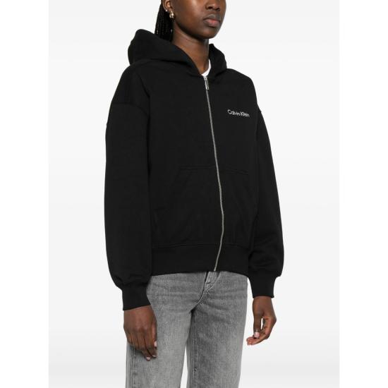 26SS 캘빈클라인 후드 티셔츠 LV044C211G BLACK - CALVIN KLEIN