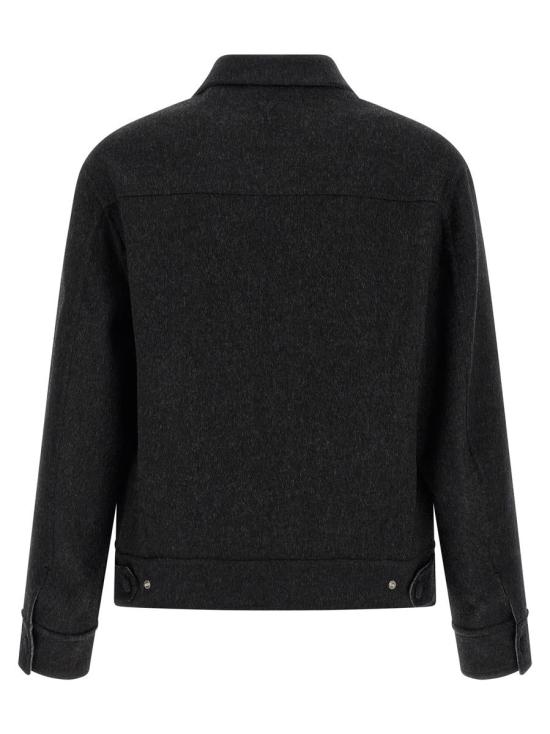 25FW 아미 울 트러커 재킷 UJK847WO0009021 GRAY - AMI