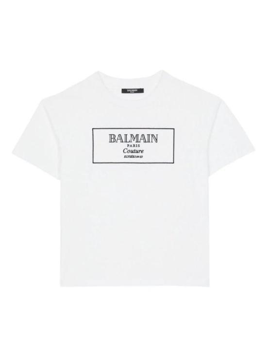 25FW [키즈] 발망 티셔츠 BX8P51 Z3186 100NE White