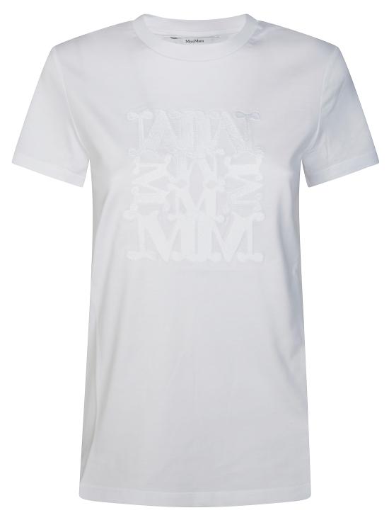 25FW 막스마라 반팔 티셔츠 2521946032600 004 BIANCO