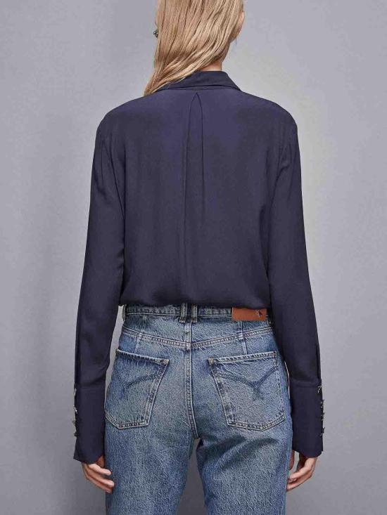 25SS 파트리지아페페 셔츠 8C0761A8I1C789 Dark Blue - PATRIZIA PEPE