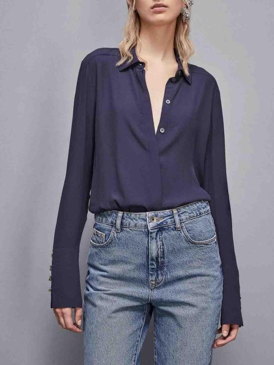 25SS 파트리지아페페 셔츠 8C0761A8I1C789 Dark Blue - PATRIZIA PEPE