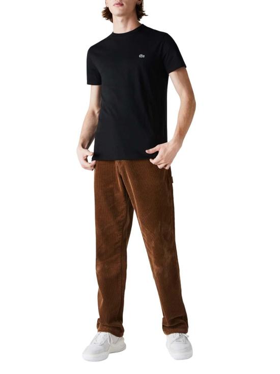 26SS 라코스테 피마 코튼 저지 크루넥 티셔츠 TH6709031 Black - LACOSTE