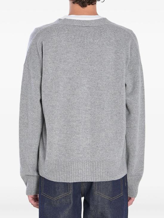 26SS 아미 톤온톤 하트 로고 캐시미어 울 가디건 HKC371KN0071 050 DS026368 M - AMI