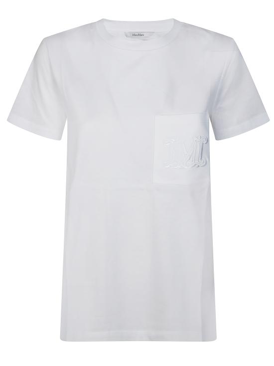 25FW 막스마라 반팔 티셔츠 2521946041600 001 BIANCO