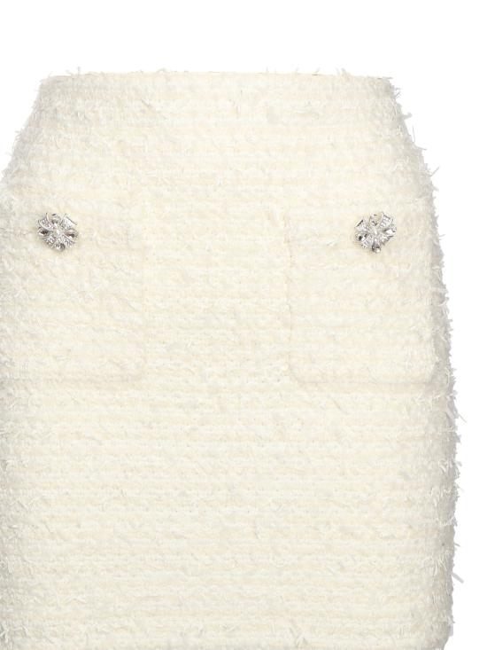 25FW 셀프 포트레이트 숏 스커트 AW25028SK C White - SELF PORTRAIT