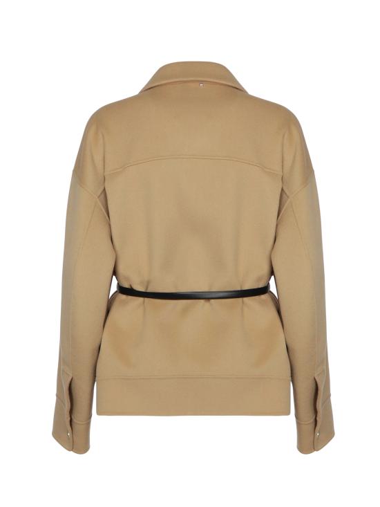 25FW 스포트막스 CANTORE 칸토레 벨티드 울 자켓 2522086031600 001 Brown - SPORTMAX