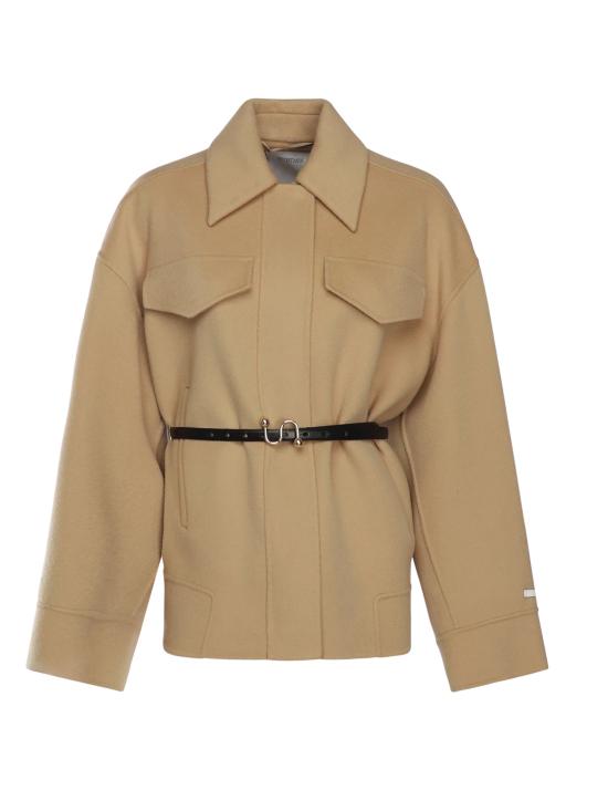 25FW 스포트막스 CANTORE 칸토레 벨티드 울 자켓 2522086031600 001 Brown