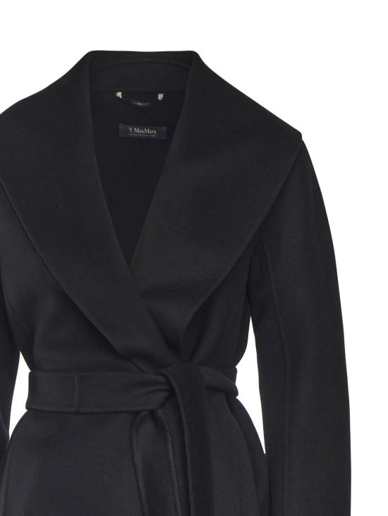 25FW 에스막스마라 메시 코트 2529016061600 013 Black - 'S MAX MARA