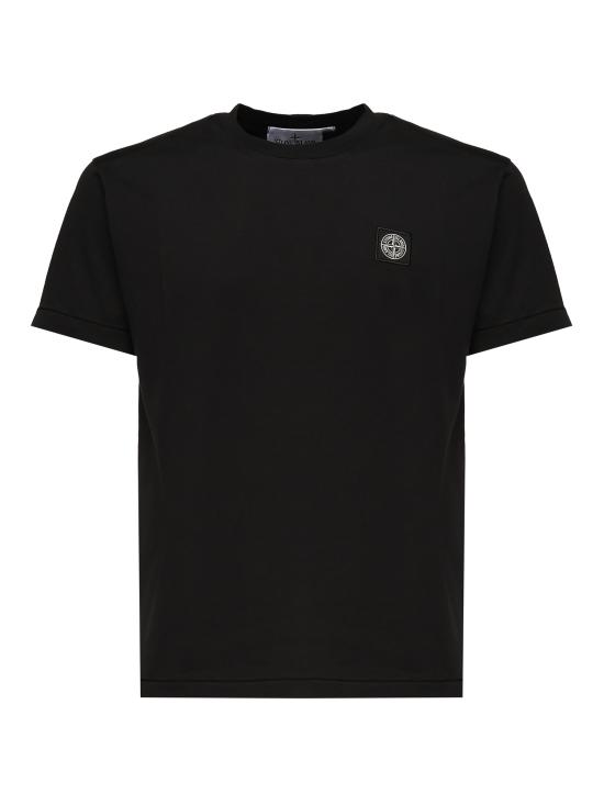 25FW 스톤 아일랜드 반팔 티셔츠 K2S152100027 S0013V0029 Black