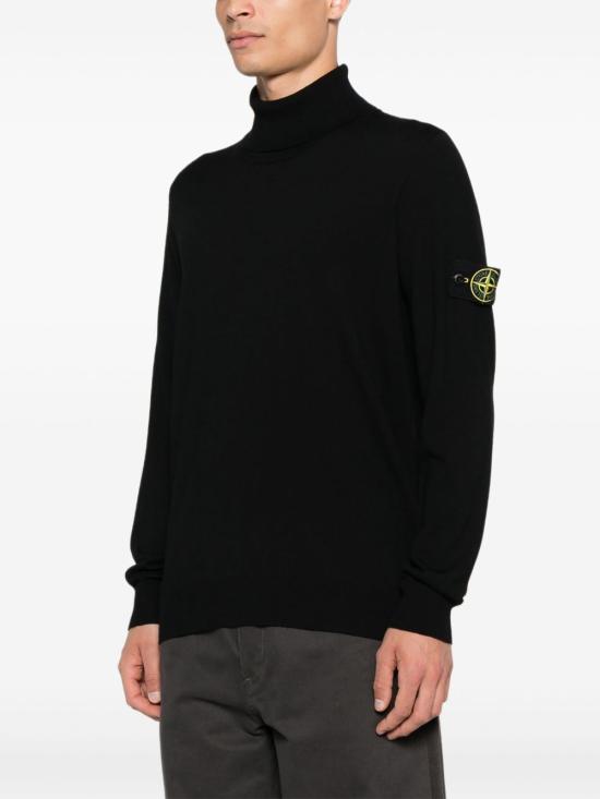 25FW 스톤 아일랜드 터틀넥 K2S155100025S00C4 V0029 Black - STONE ISLAND