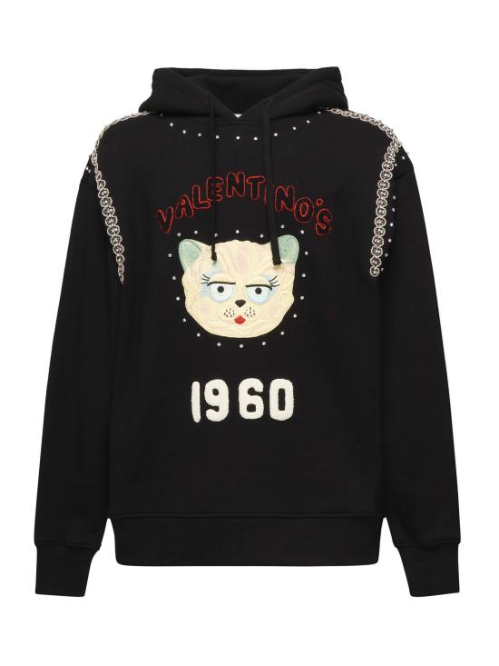 25FW 발렌티노 가라바니 긴팔 티셔츠 7V3MF28N B310NO Black