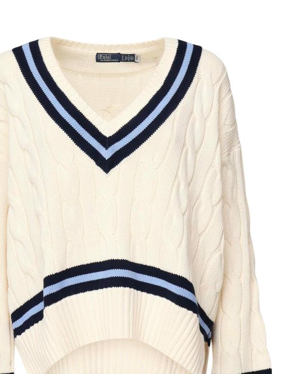 25FW 폴로 랄프로렌 스웨터 211891676 001 CREAM NAVY - POLO RALPH LAUREN