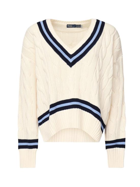 25FW 폴로 랄프로렌 스웨터 211891676 001 CREAM NAVY