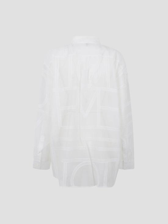 25FW 토템 셔츠 253WRT0480FB0441 047 WHITE - TOTEME