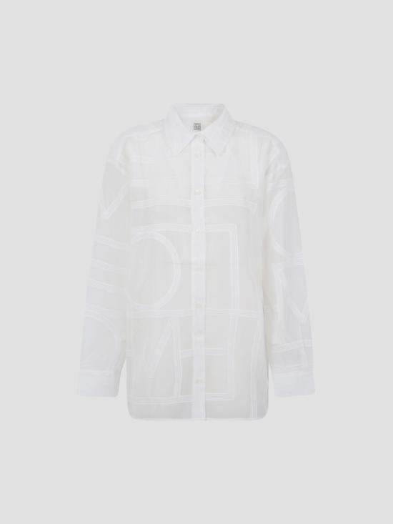 25FW 토템 셔츠 253WRT0480FB0441 047 WHITE