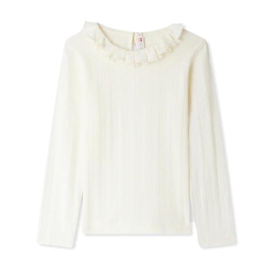 25FW [키즈] 봉쁘앙 티셔츠 W05GTSK00010 003 ECRU