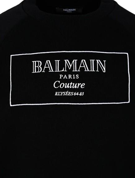 25FW [키즈] 발망 트레이닝 상의 BX4P80 Z3183 930BC Black - BALMAIN