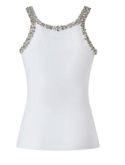 25FW 핑코 민소매 티셔츠 CORIANDOLI104109 A2TMZ04 Black - PINKO