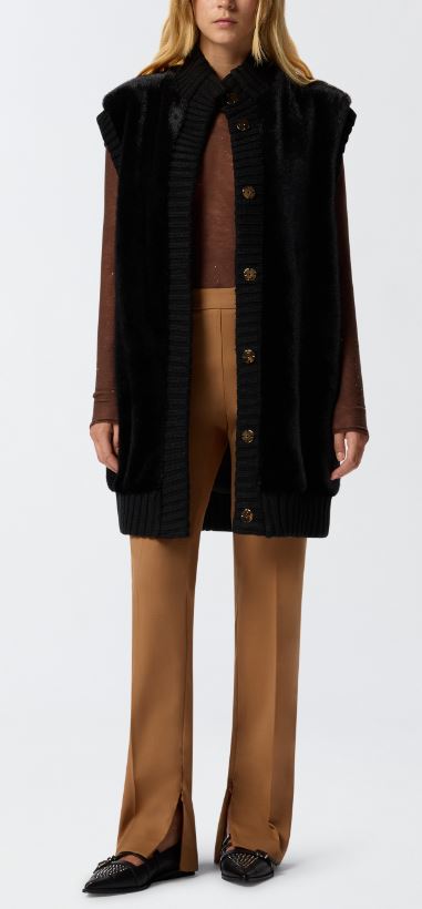 25FW 핑코 베스트 GENOVESE105402 A2PIZ99 Black - PINKO