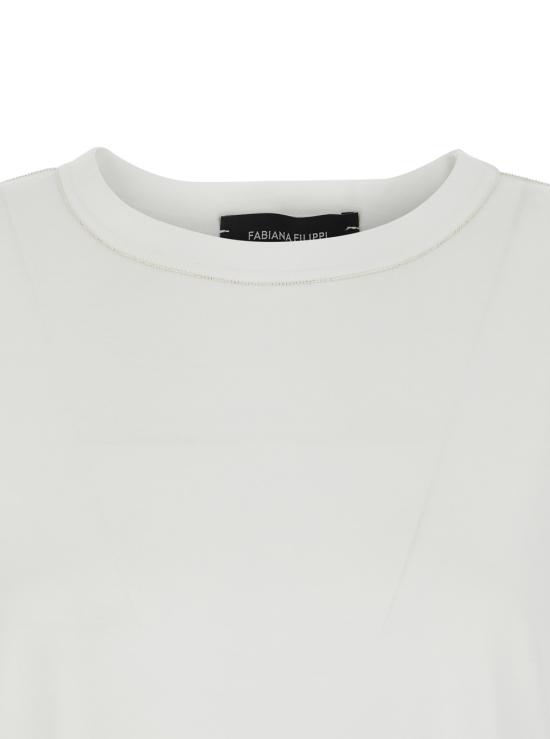 25FW 파비아나 필리피 반팔 티셔츠 JED215F133L54321 White - FABIANA FILIPPI