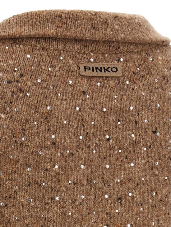 25FW 핑코 폴로 티셔츠 NIBANI105684 A2U4C3Z Camel - PINKO
