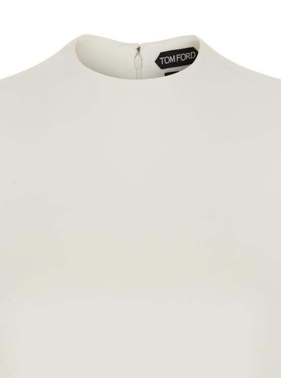 25FW 톰포드 롱 원피스 AB3615FAX187AW003 White - TOMFORD