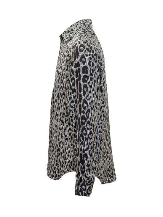 25FW 베르사체 긴팔 셔츠 10198861A15853 5E050 GREY BLACK - VERSACE