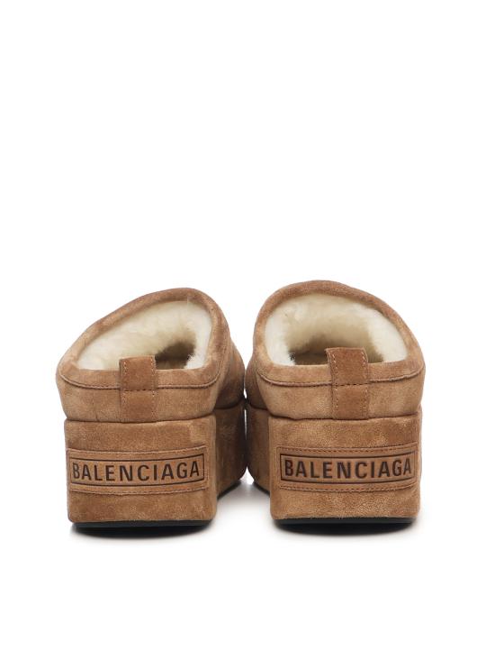 25FW 발렌시아가 뮬/슬리퍼 825258 WBFC12200 Brown white - BALENCIAGA