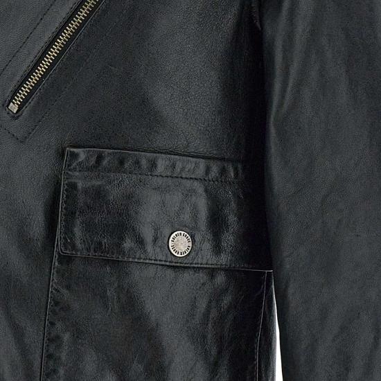 25FW 골든구스 가죽 자켓 GMP02258 P00119590100 Black - GOLDEN GOOSE