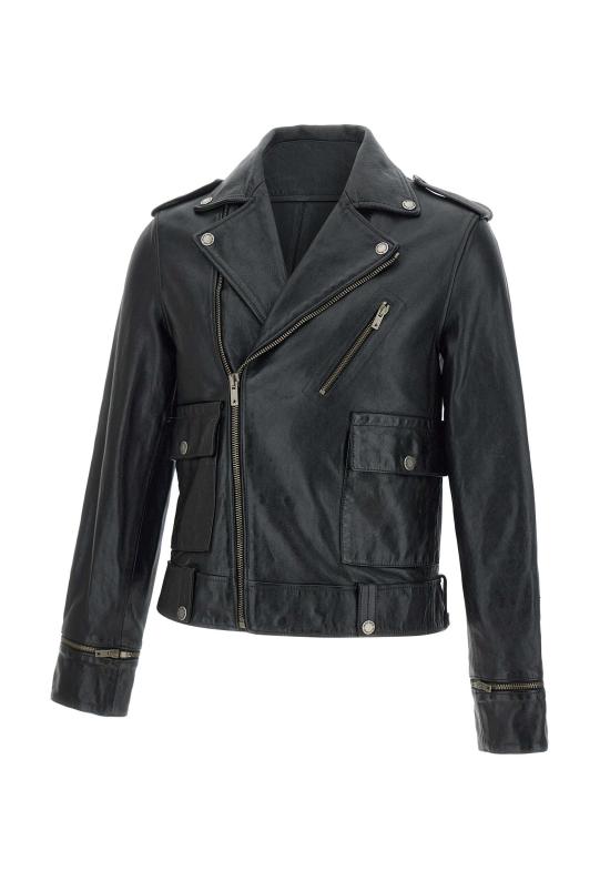 25FW 골든구스 가죽 자켓 GMP02258 P00119590100 Black