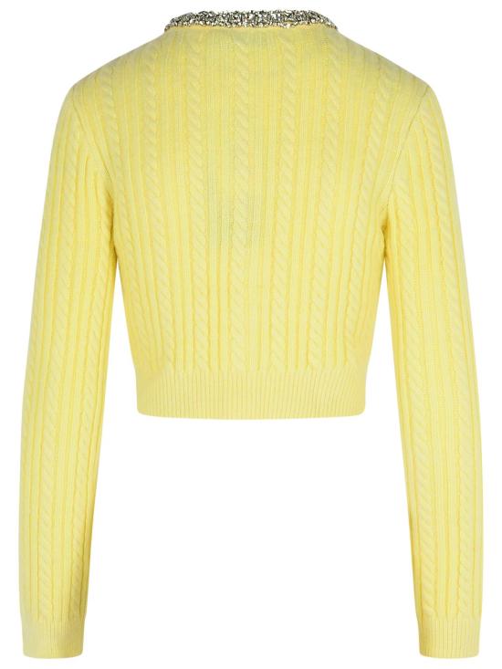 25FW 셀프 포트레이트 가디건 AW25121CAY YELLOW GIALLO - SELF PORTRAIT