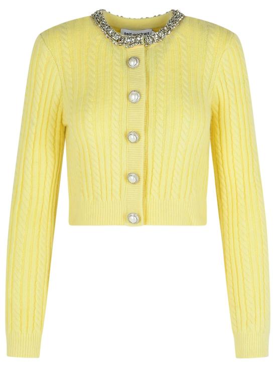 25FW 셀프 포트레이트 가디건 AW25121CAY YELLOW GIALLO