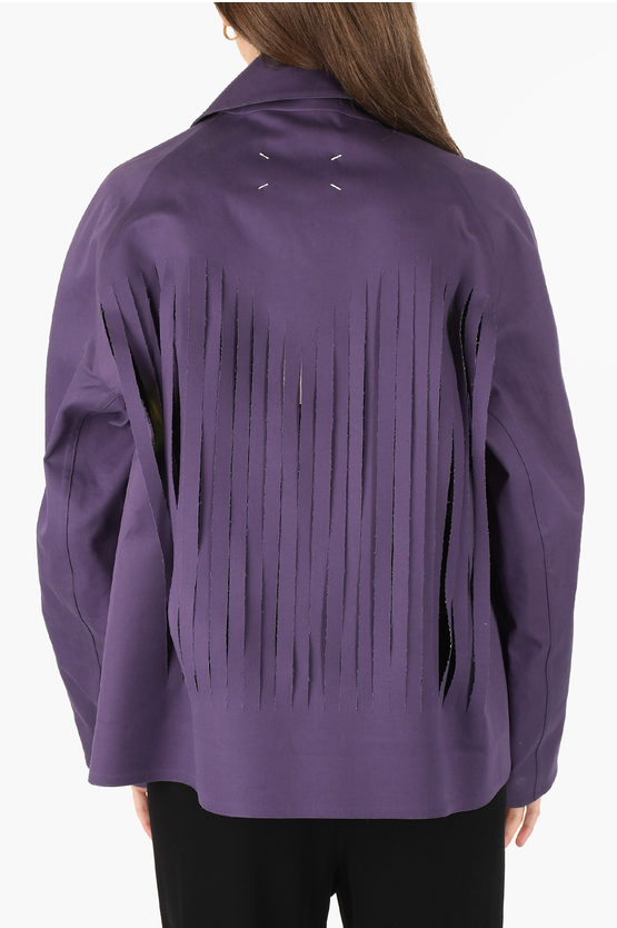 마르지엘라 바이커 자켓 S29AM0245 S48597 393 Violet - MAISON MARGIELA