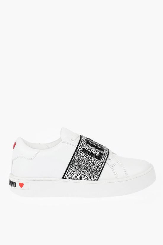  모스키노 스니커즈 JA15013G1DIA0100 White - MOSCHINO