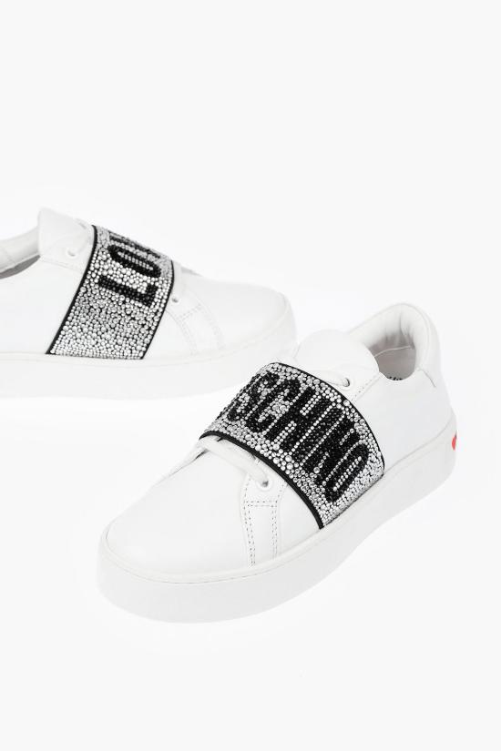  모스키노 스니커즈 JA15013G1DIA0100 White