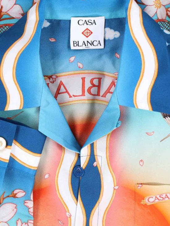 25FW 카사블랑카 긴팔 셔츠 U MPF25 SH 006 01TENNIS CLUB MULTICOLOUR - CASABLANCA